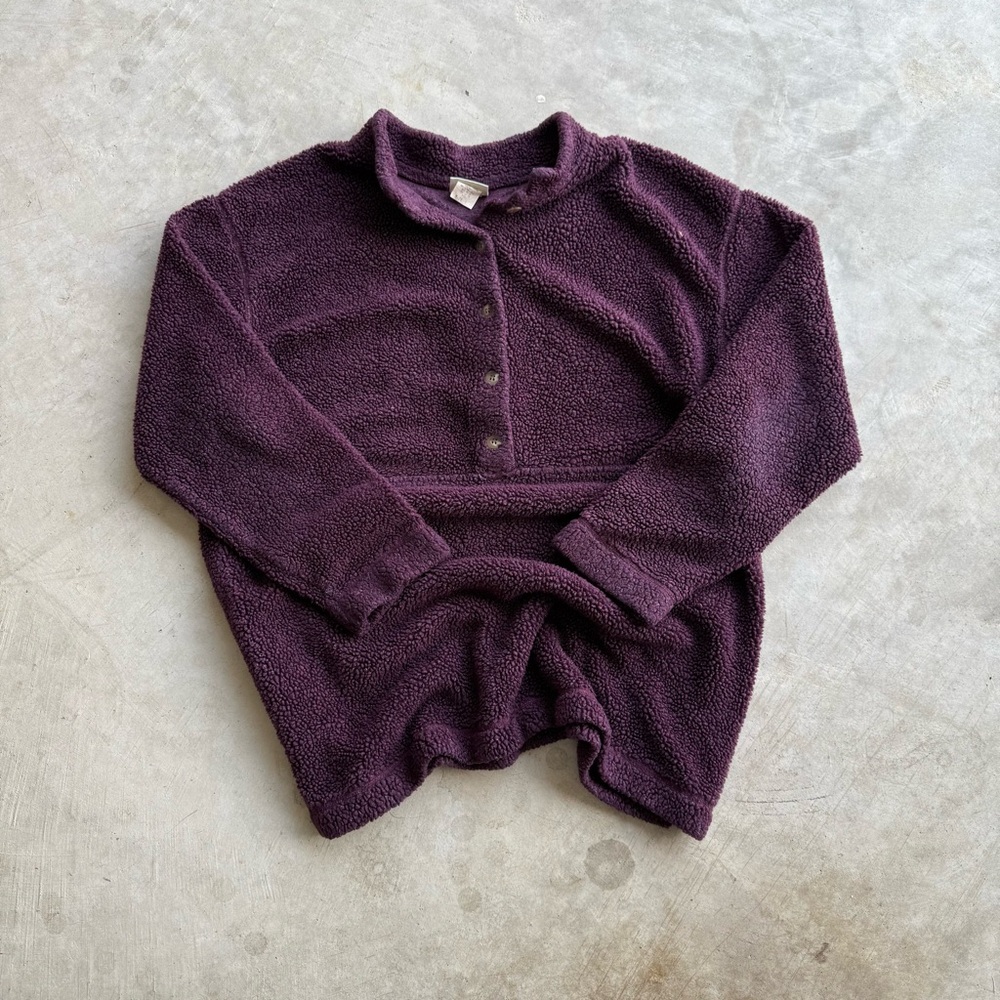 Vintage L.L. Bean Sherpa Fleece Pullover - Large